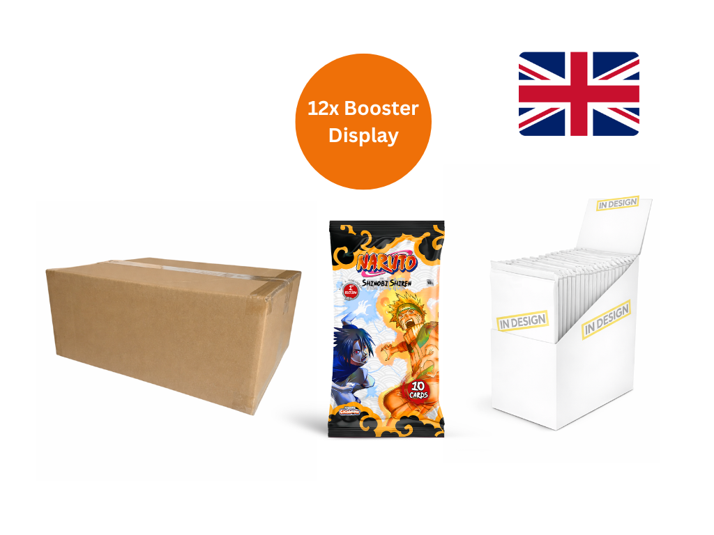 Naruto Mythos TCG – SET 2 SHINOBI SHIREN, 1st edition Flowpack 24 booster packs each (12pcs) Case